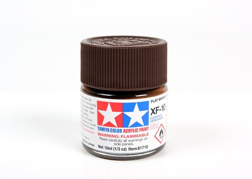 Tamiya Acrylic Mini XF-10 Flat Brown (10ml)