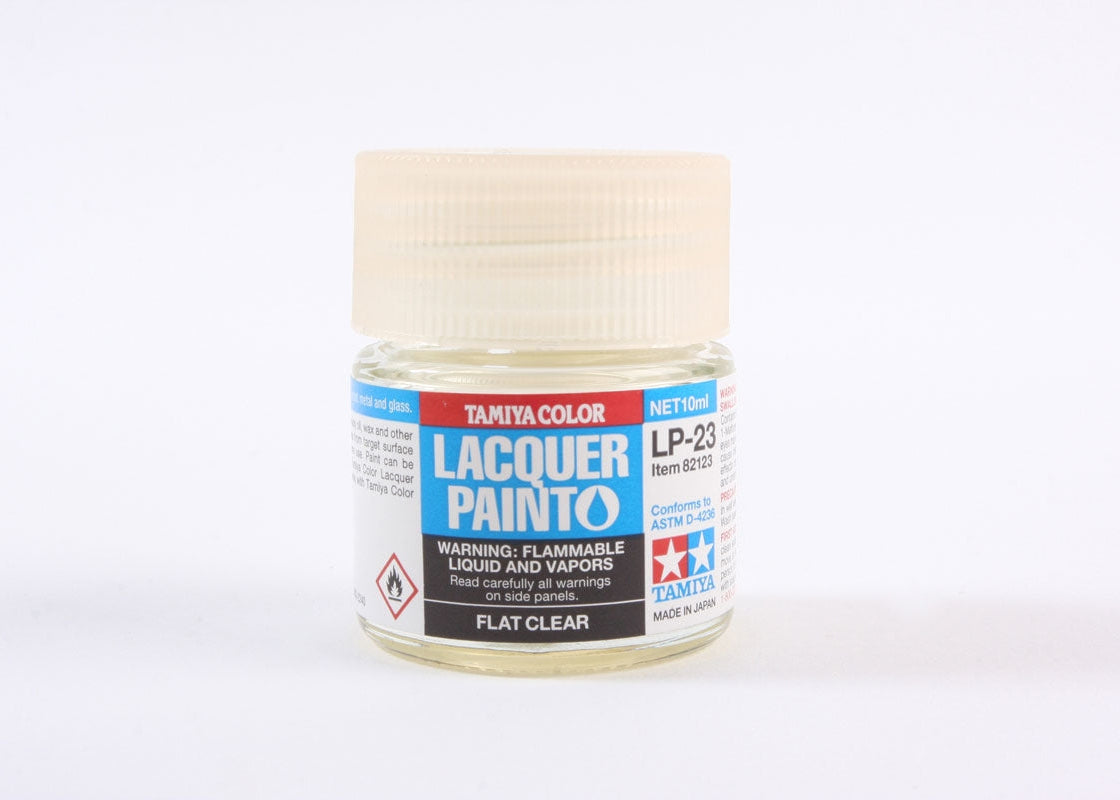 Tamiya Color LP23 Flat Clear Mini Lacquer Finish (10ml)