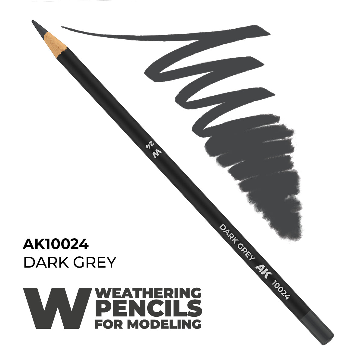 AK Interactive Weathering Pencil - Dark Grey (Box - 5 Units)