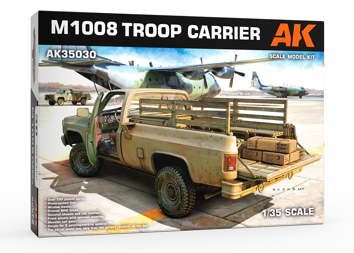 AK Interactive 1/35 M1008 Troop Carrier With Tarp
