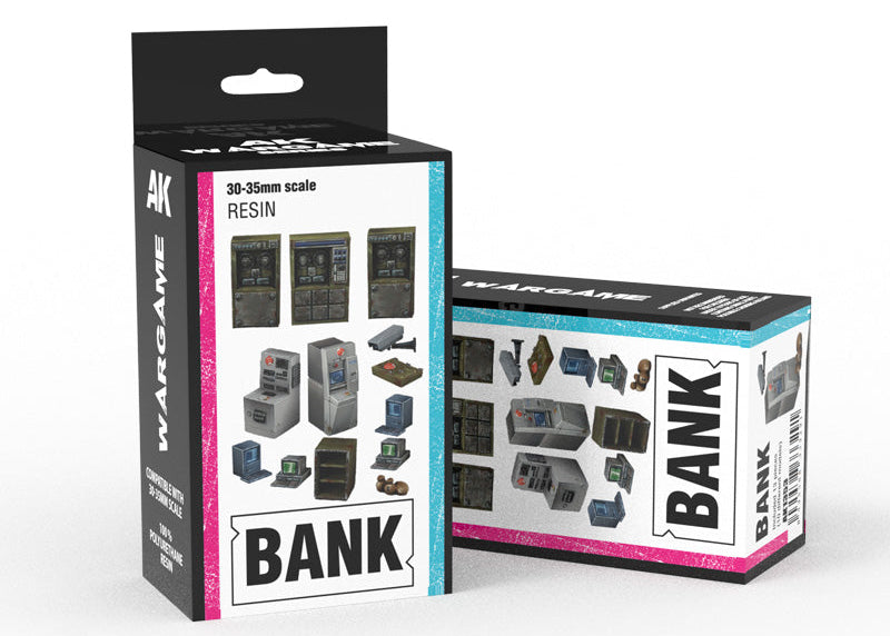 AK Interactive Bank Wargame Set 100% Polyurethane Resin Compatible With 30-35MM Scale