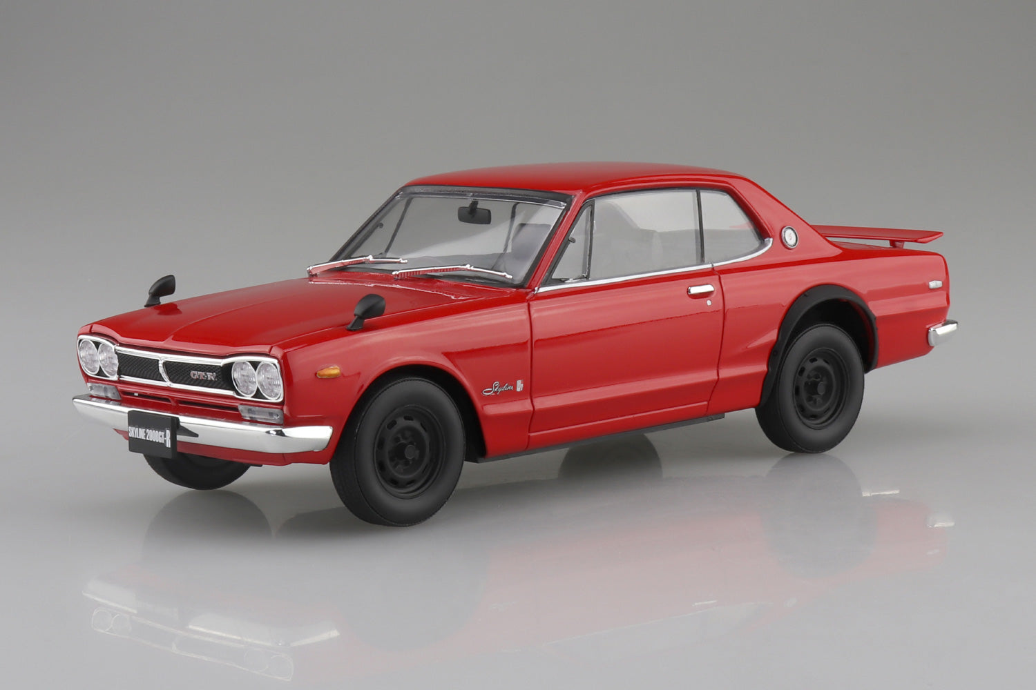 Aoshima 1/24 SNAP CAR KPGC10 SKYLINE HT 2000GT-R 1970 Red