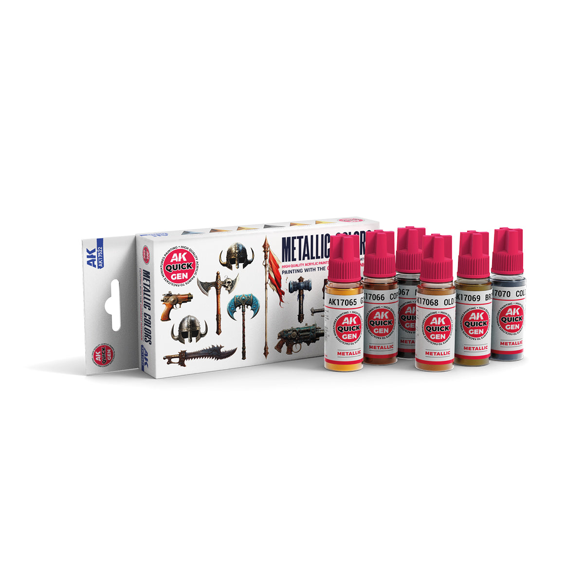 AK Interactive Quick Gen - Metallics (Set)
