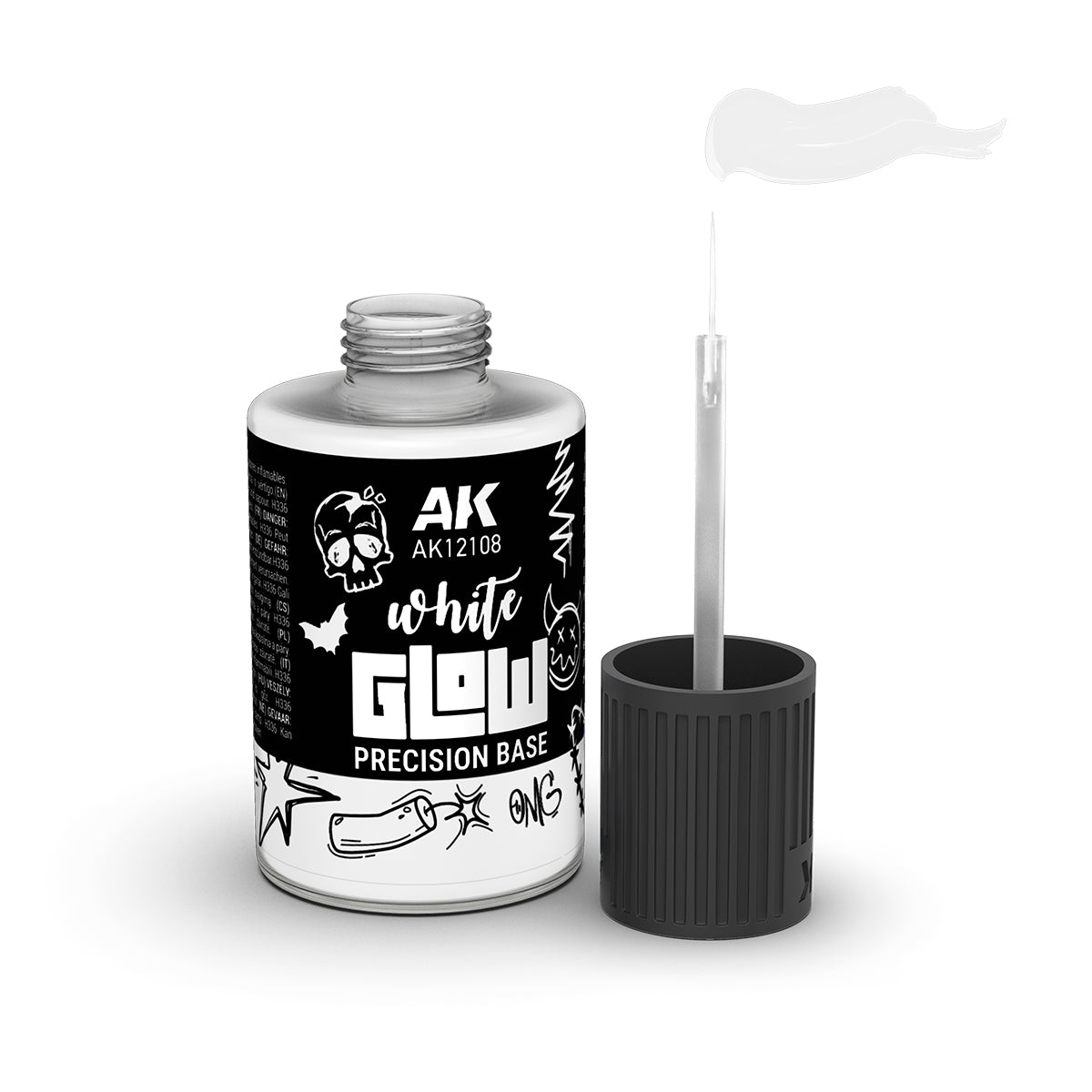 AK Interactive White Glow Precision Fluor Base 30ml
