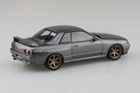 Aoshima 1/32 SNAP KIT #14CU-GG Nissan R32 Skyline GT-R Custom Wheel (Gun Gray Metallic)