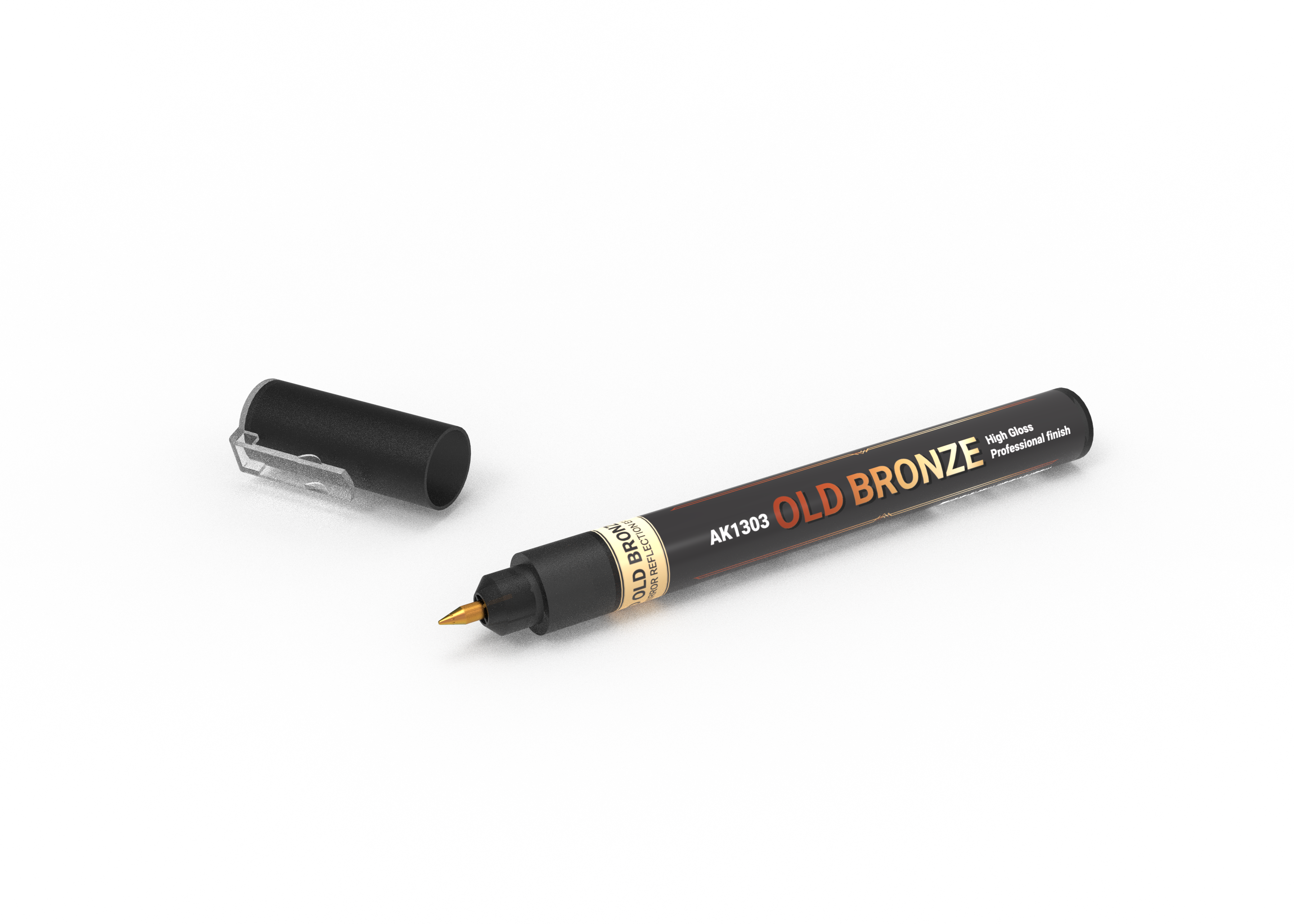 AK Interactive Metallic Liquid Marker Old Bronze 1mm