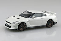 Aoshima 1/32 SNAP KIT #03CU-BW Nissan R35 GT-R 2024 Custom Wheel (Brilliant White Pearl)