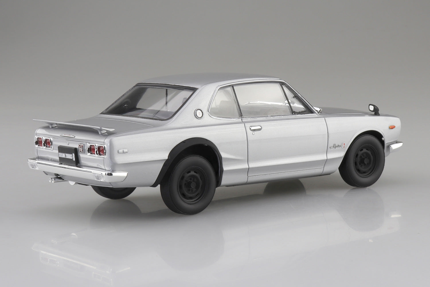 Aoshima 1/24 SNAP CAR KPGC10 SKYLINE HT GT-R 1970 Silver