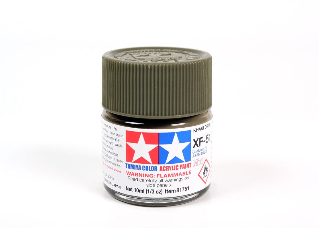Tamiya Acrylic Mini XF-51 Khaki Drab (10ml)