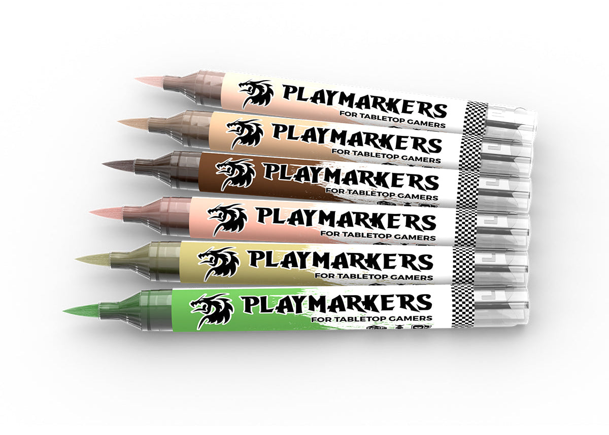 AK Interactive Playmarkers Set - Skin & Flesh Tones (6 Ref.)