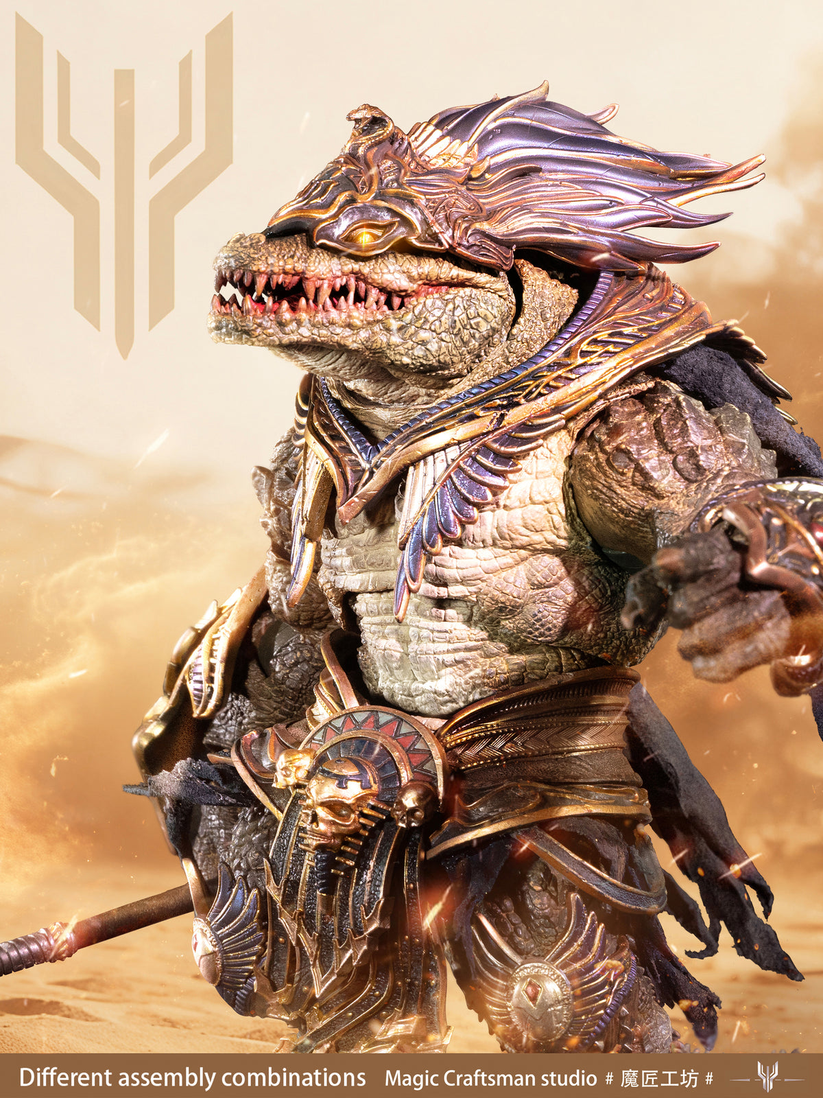 Temple of Chaos Series Desert Colossus Crocodile Sobek 1/12 Scale Action Figure