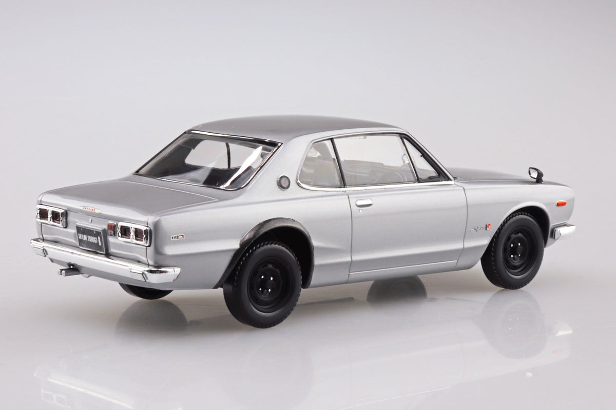 Aoshima 1/32 Snap Kit #09-A-SV Nissan C10 Skyline 2000GT-R(Silver)