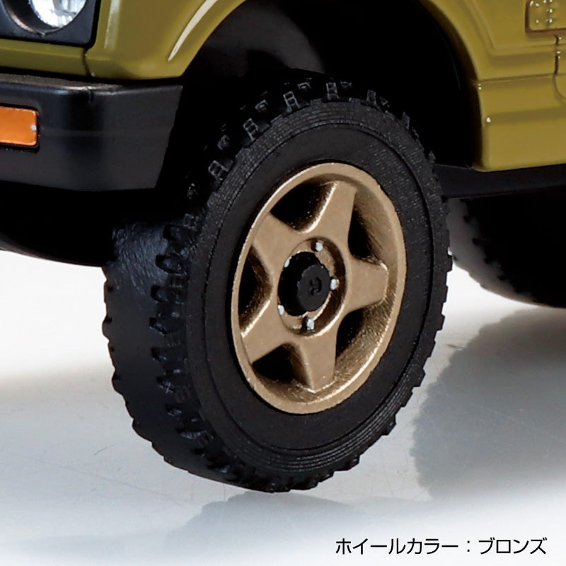 Aoshima 1/32 SNAP KIT #18CU-OE Suzuki JA11 Jimny Custom Wheel (Olive)