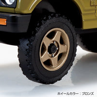 Aoshima 1/32 SNAP KIT #18CU-OE Suzuki JA11 Jimny Custom Wheel (Olive)