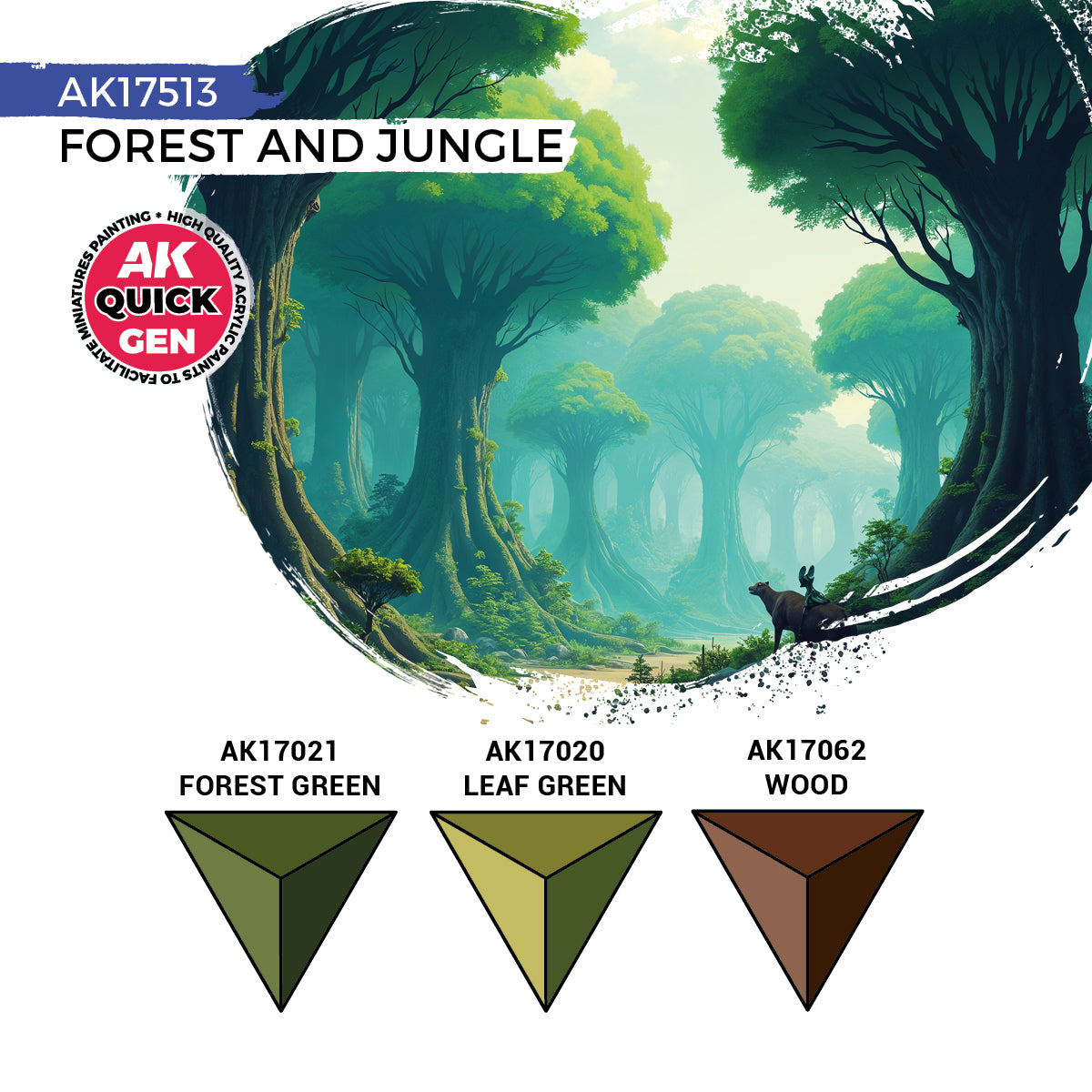 AK Interactive Quick Gen - Forest & Jungle (Set)