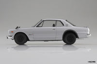 Aoshima 1/24 SNAP CAR KPGC10 SKYLINE HT GT-R 1970 Silver