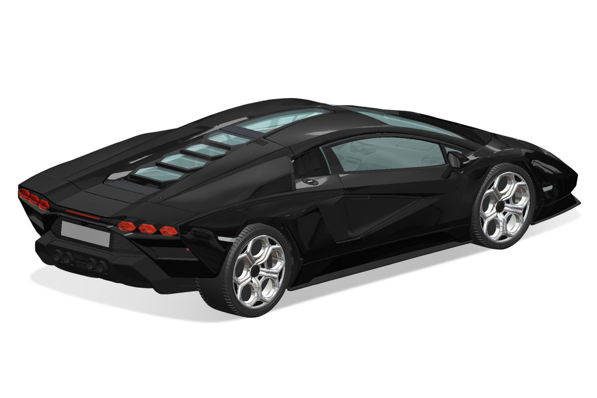 Aoshima 1/32 SNAP KIT #19-D Lamborghini Countach LPI 800-4(BLACK)