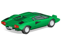 Aoshima 1/32 SNAP KIT #20-D Lamborghini Countach LP400(Green)