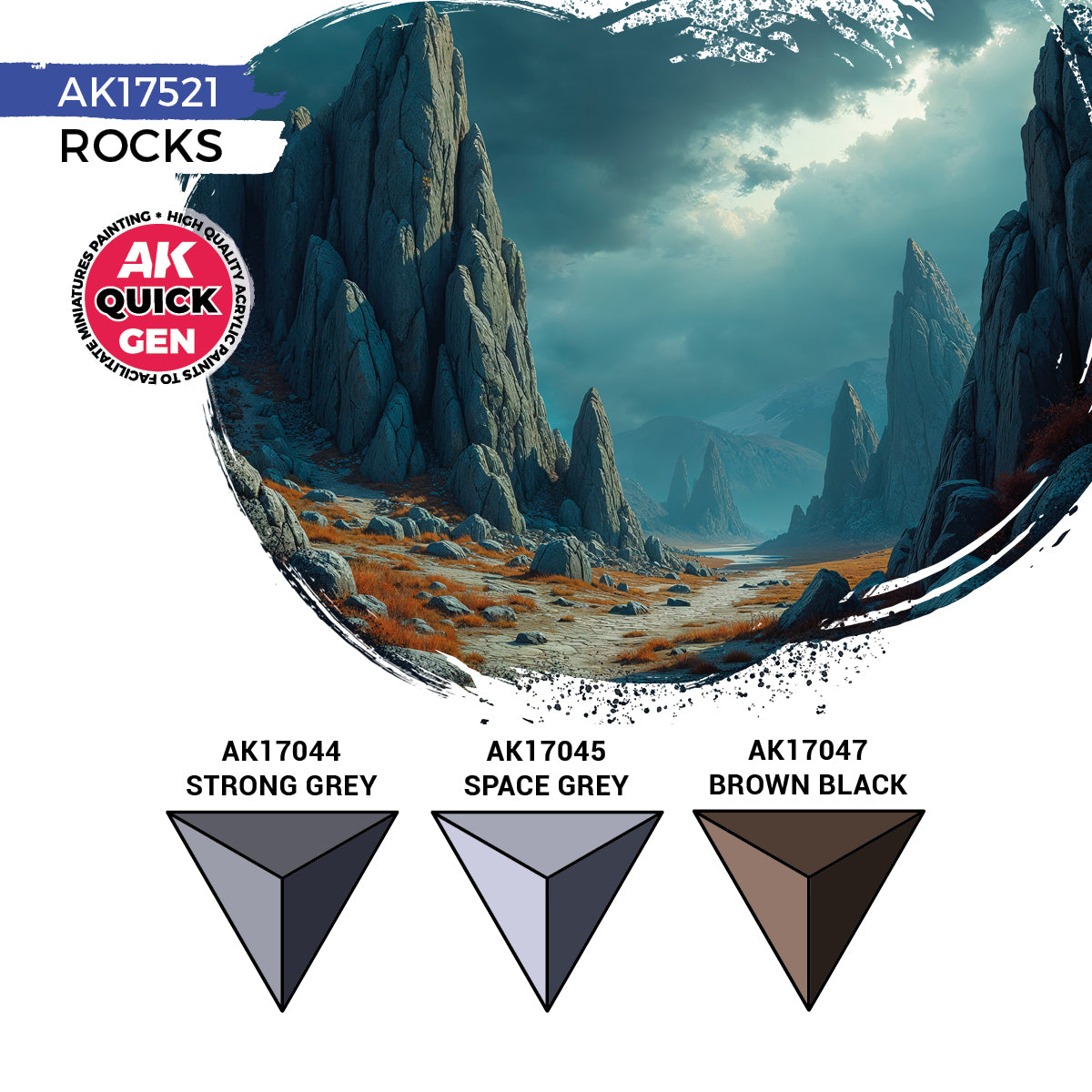 AK Interactive Quick Gen - Rocks (Set)