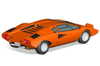 Aoshima 1/32 SNAP KIT #20-C Lamborghini Countach LP400(Orange)