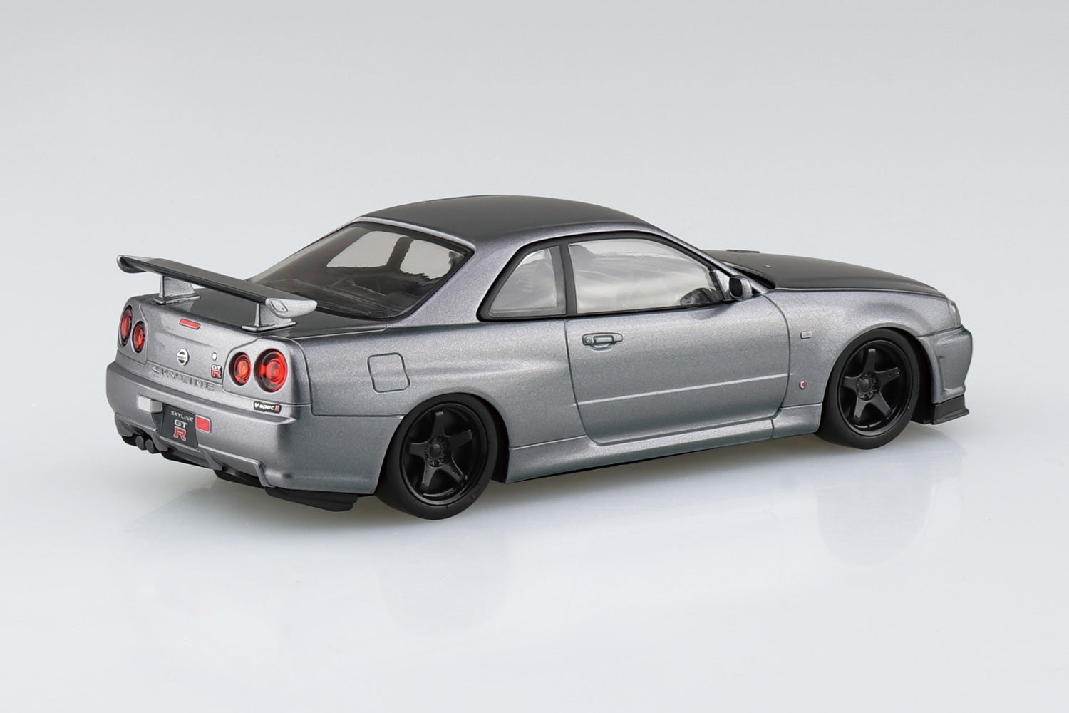 Aoshima 1/32 SNAP KIT #11-SP4 Nissan R34 Skyline GT-R Custom Wheel (Athlete Silver)