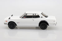 Aoshima 1/32 Snap Kit #09-B -WH Nissan C10 Skyline 2000GT-R(White)