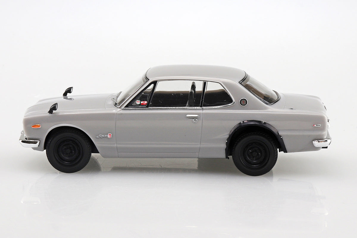 Aoshima 1/32 Snap Kit #09-A-SV Nissan C10 Skyline 2000GT-R(Silver)