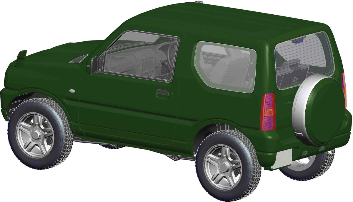 Fujimi 1/24 Suzuki Jimny JB23 (Rand Venture/Cool Khaki Pearl Metallic)