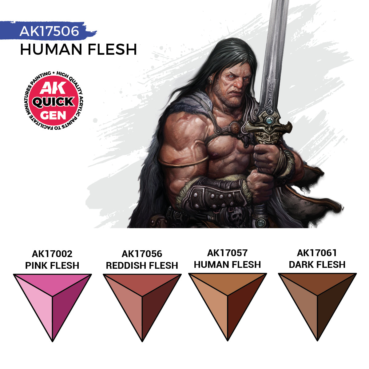 AK Interactive Quick Gen - Human Flesh (Set)