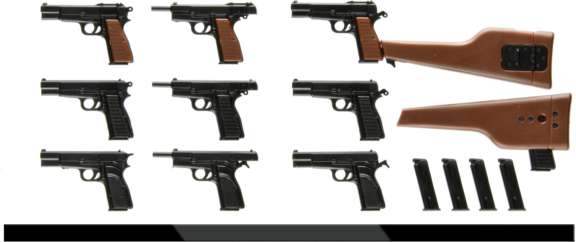 Little Armory LA096 Browning High-Power Type 1/12 Scale Accessory Set