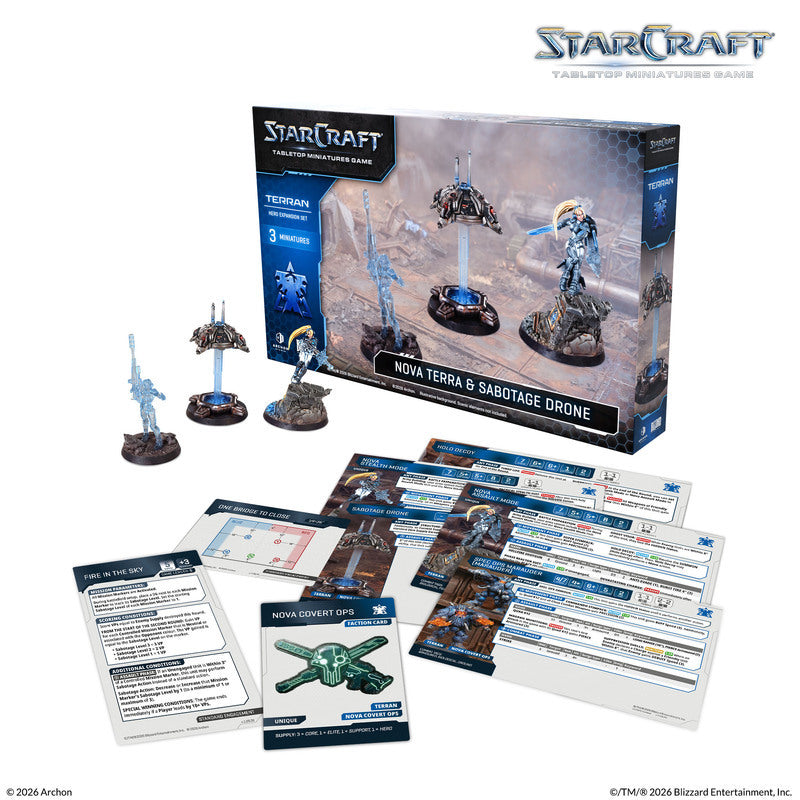 Archon Studio StarCraft: Nova Terra & Sabotage Drone (Terran Hero Expansion Set)