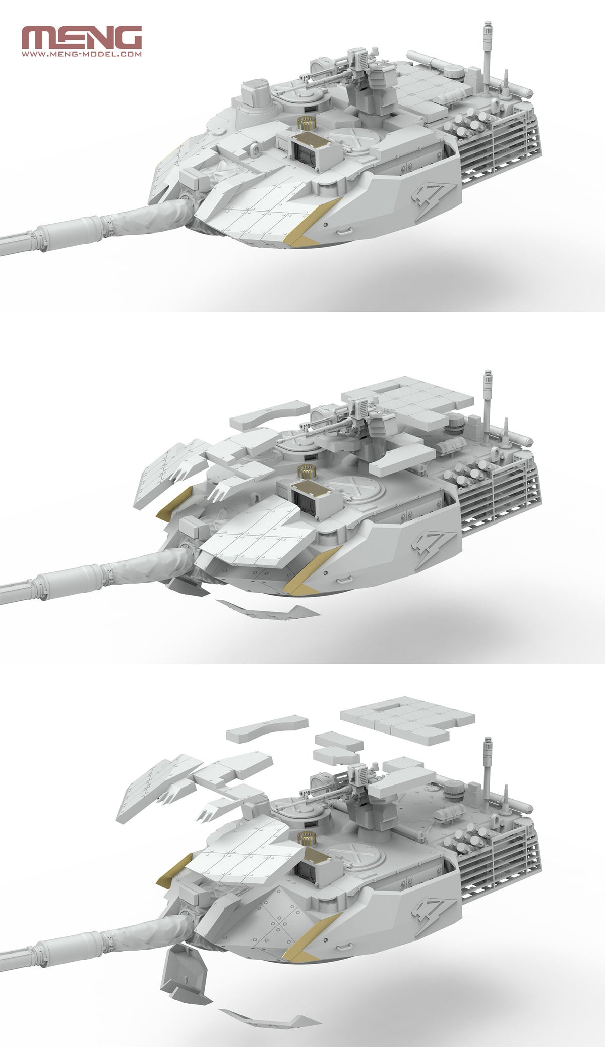 Meng 1/35 PLA ZTQ15 Light Tank w/Add-On Armor