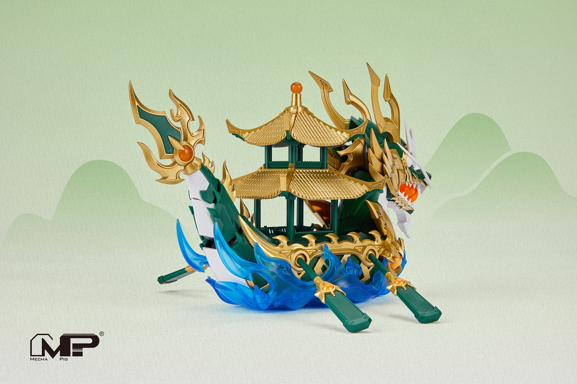 Mecha Pig MP-02G Dragon Boat (Green Ver.) Model Kit