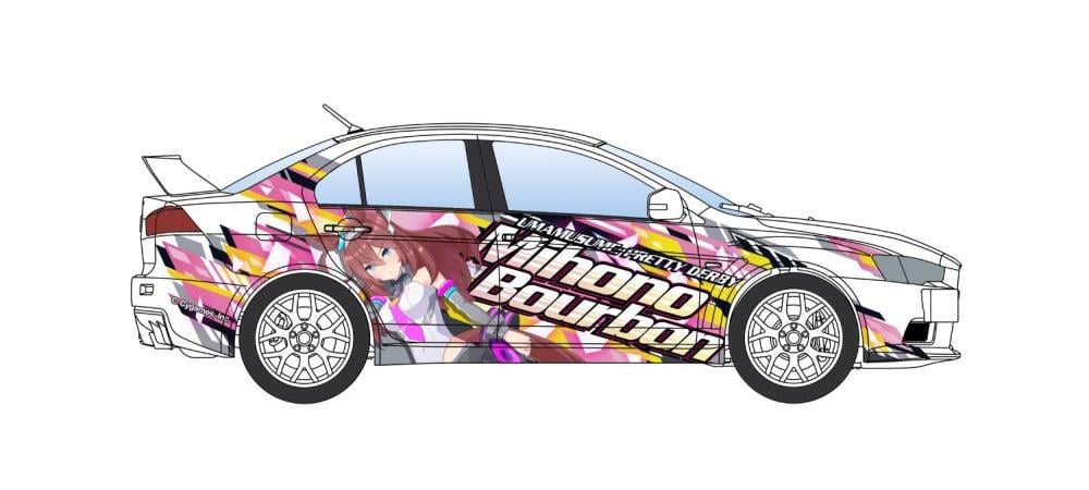 Uma Musume Pretty Derby Itasha No.3 Mitsubishi CZ4A Lancer Evolution X Final Edition '15 (Ver.2) 1/24 Scale Model Kit
