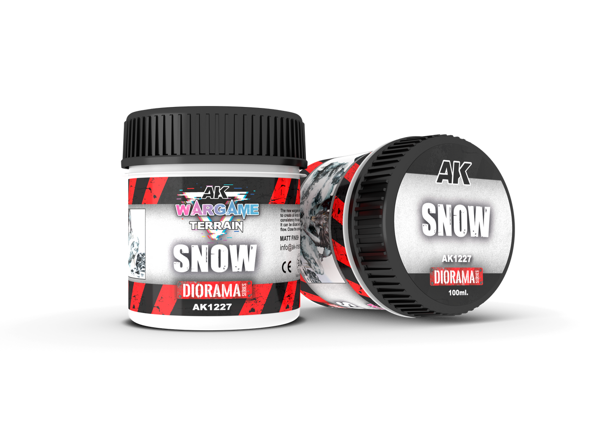 AK Interactive Wargame Battle Ground Terrains Snow - 100ml (Acrylic)