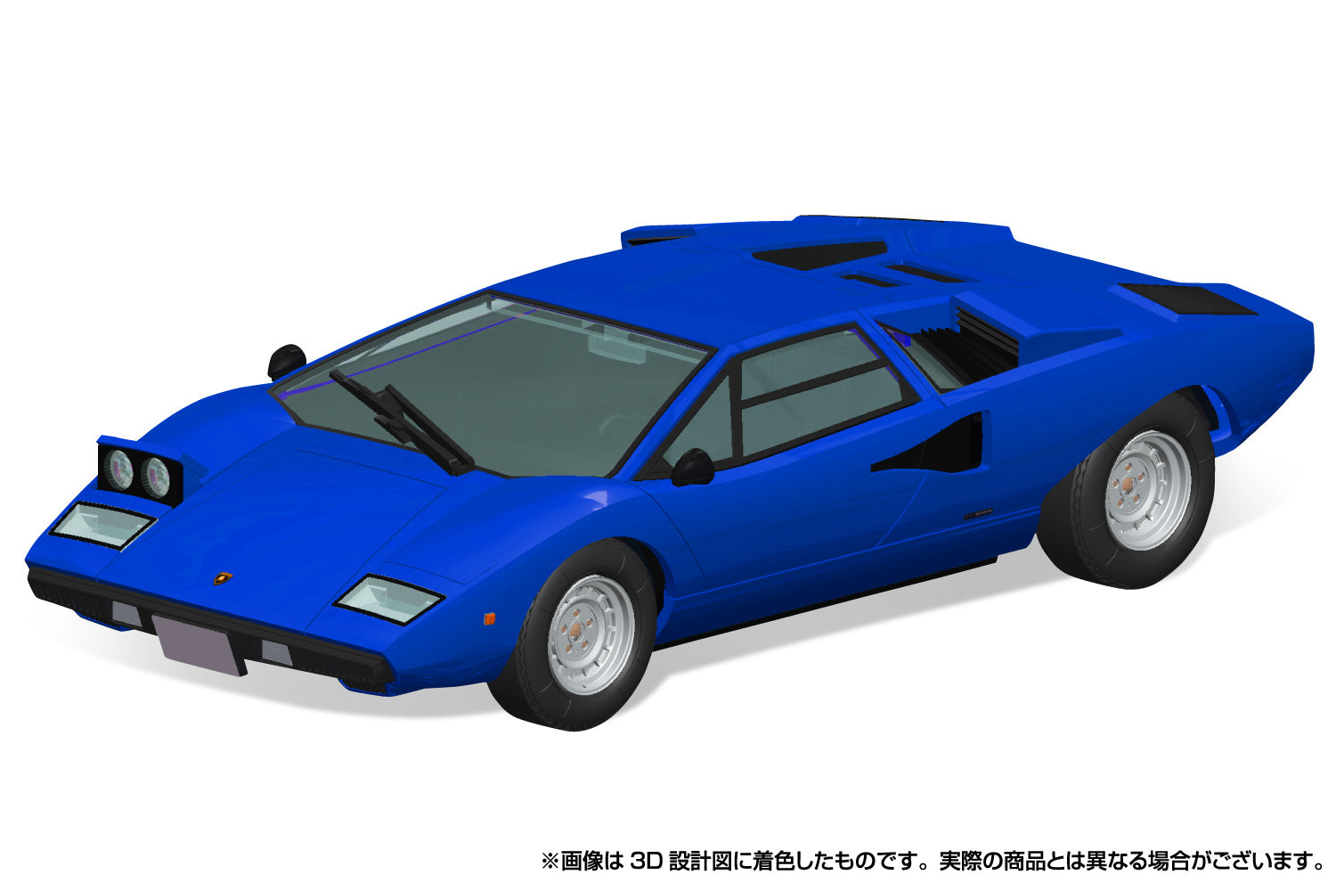 Aoshima 1/32 SNAP KIT #20-E Lamborghini Countach LP400(Blue)