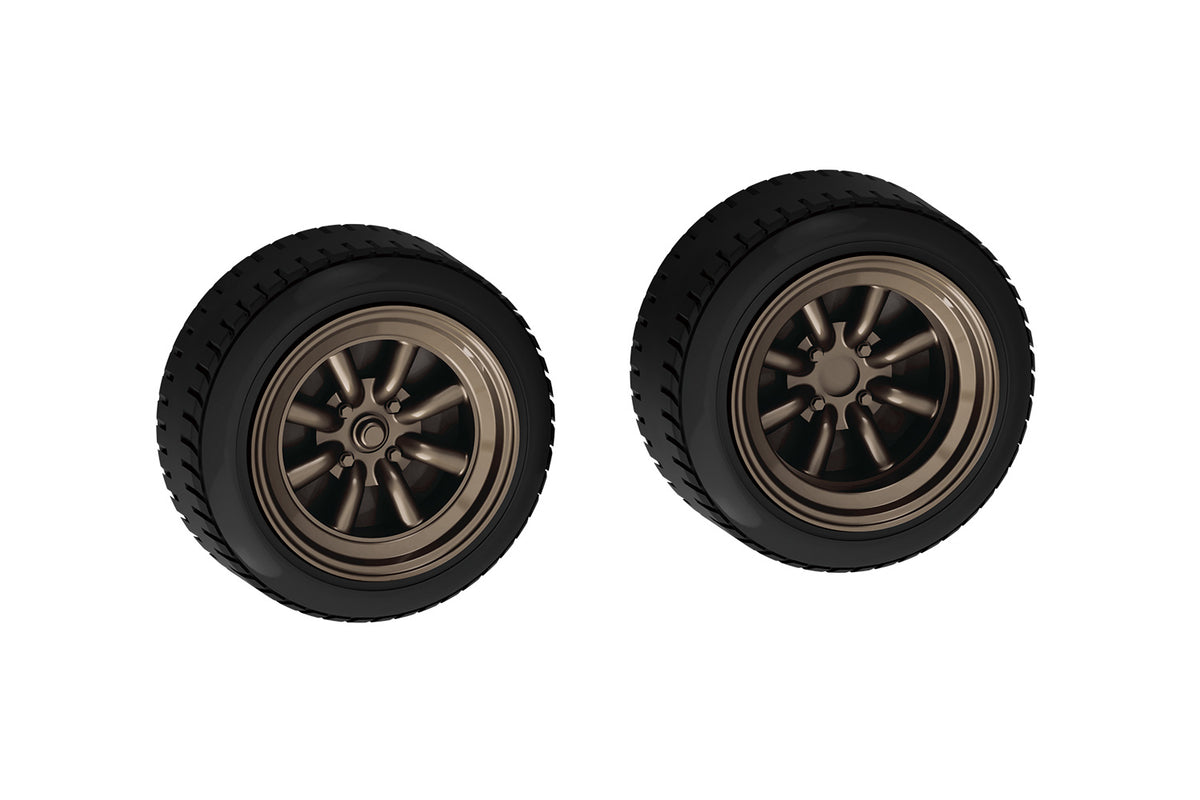 Aoshima 1/32 SNAP KIT #13-SP4 Nissan S30 Fairlady Z Custom Wheel (Safari Brown)