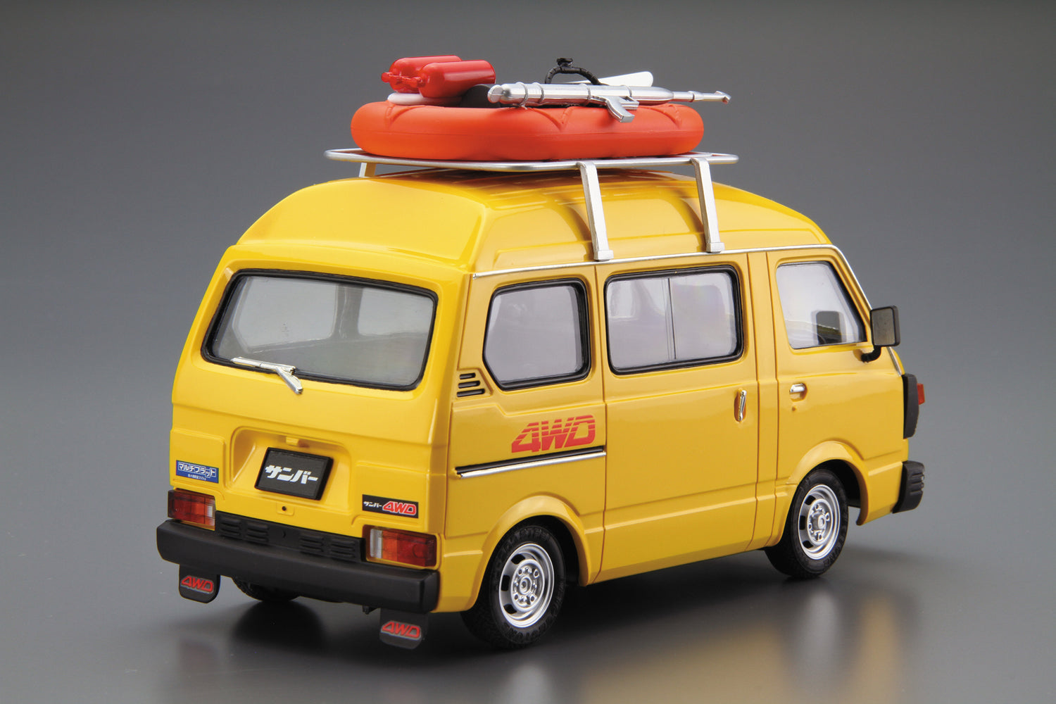 Aoshima 1/24 MODEL CAR #55, Subaru TT1 Sambar High-Roof 4WD '80