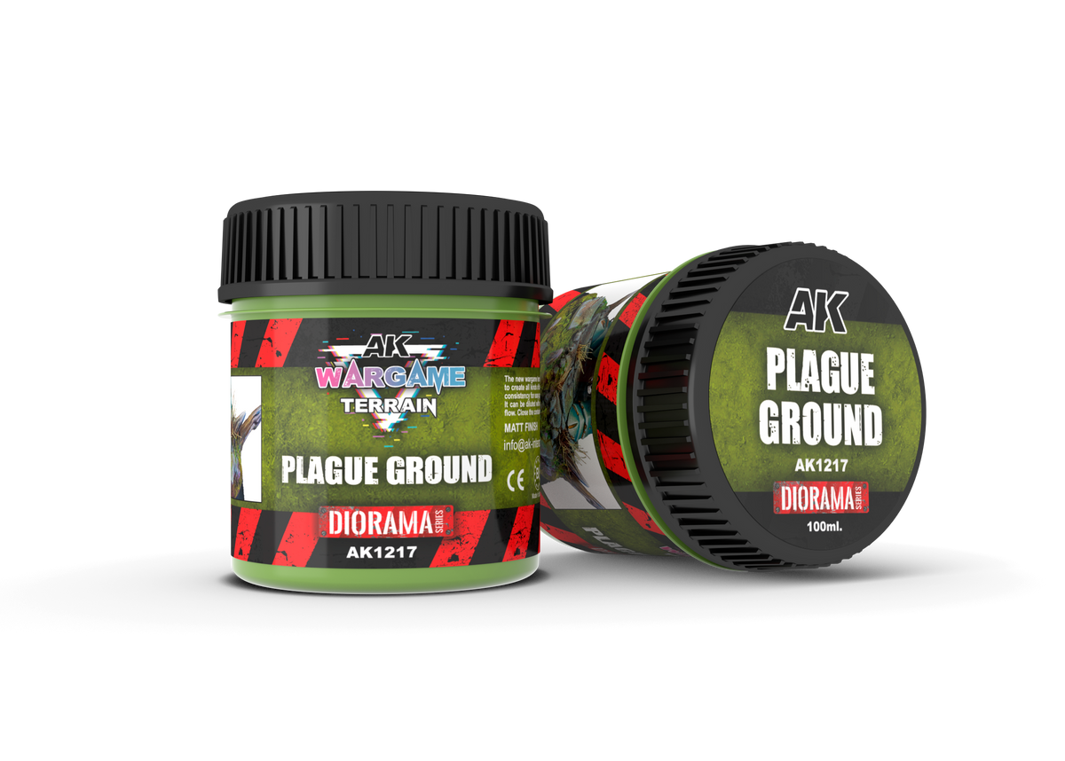 AK Interactive Wargame Battle Ground Terrains Plague Ground - 100ml (Acrylic)