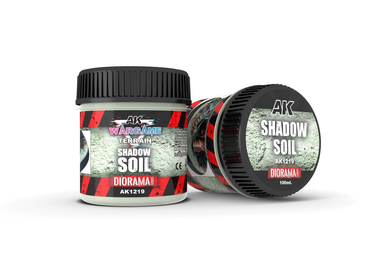 AK Interactive Wargame Battle Ground Terrains Shadow Soil - 100ml (Acrylic)
