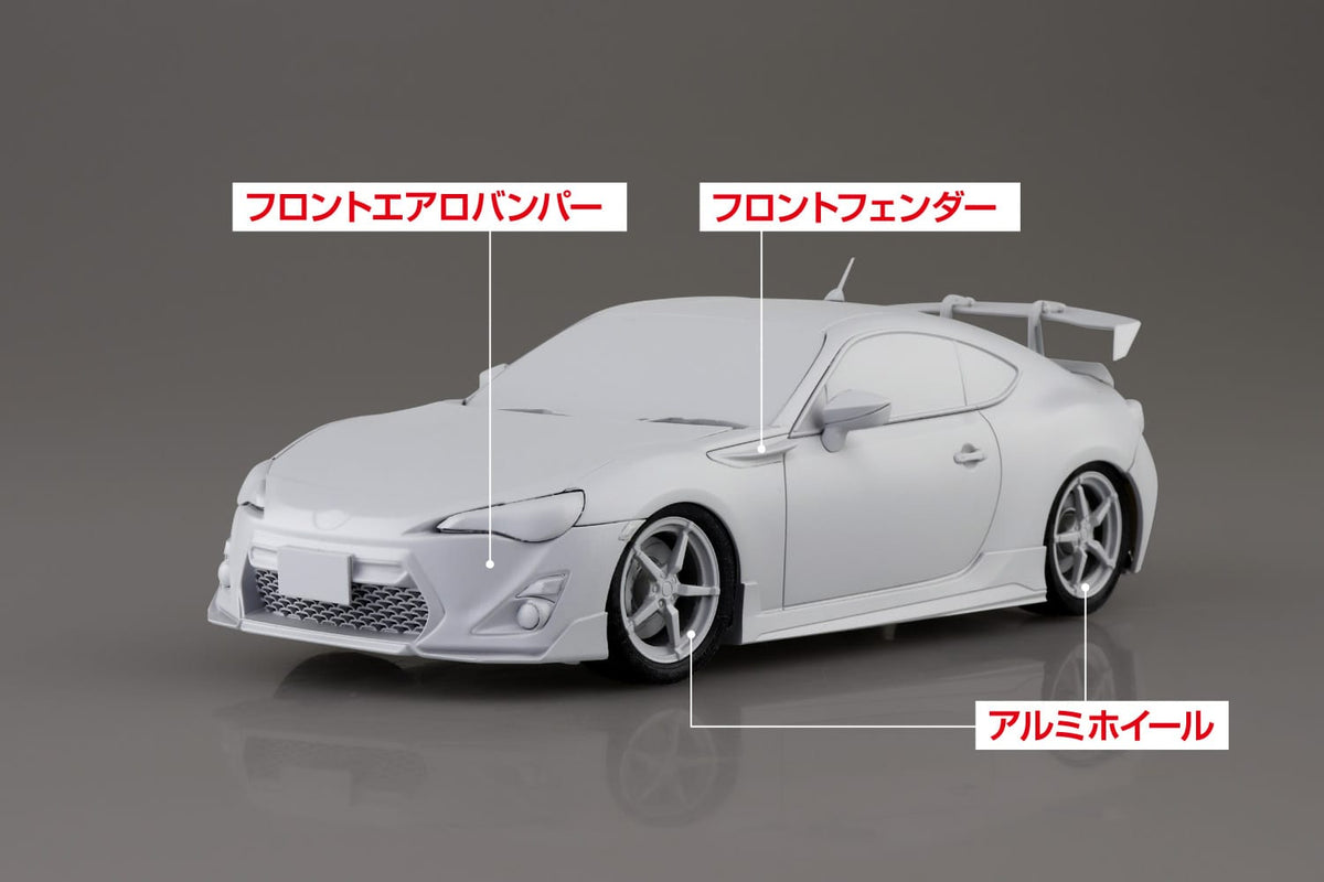 MF Ghost No. 4 Katakiri Kanata's ZN6 Toyota 86 (Vol.14 Seaside Double Lane Ver.) 1/24 Scale Model Kit