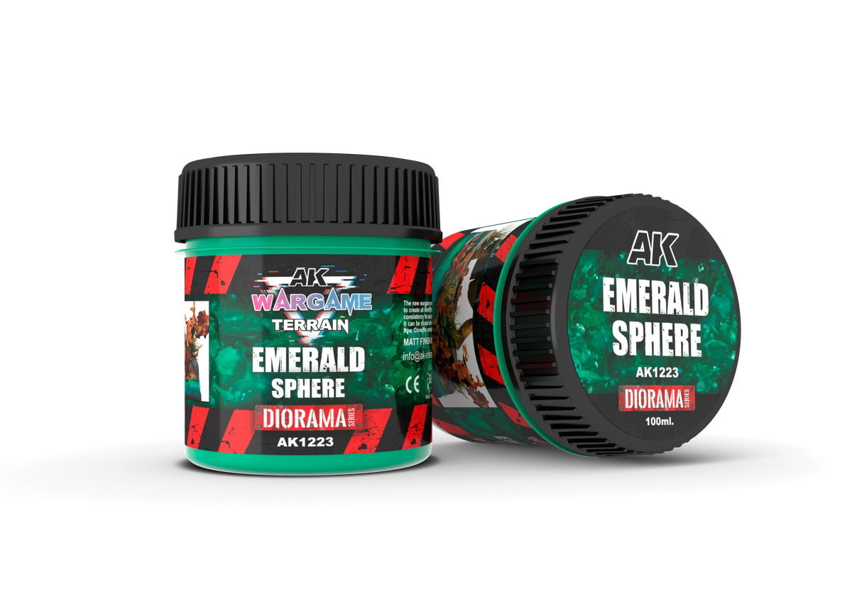 AK Interactive Wargame Battle Ground Terrains Emerald Sphere - 100ml (Acrylic)
