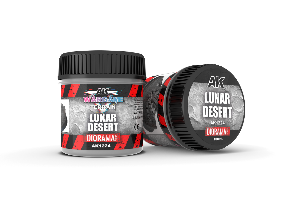 AK Interactive Wargame Battle Ground Terrains Lunar Desert - 100ml (Acrylic)