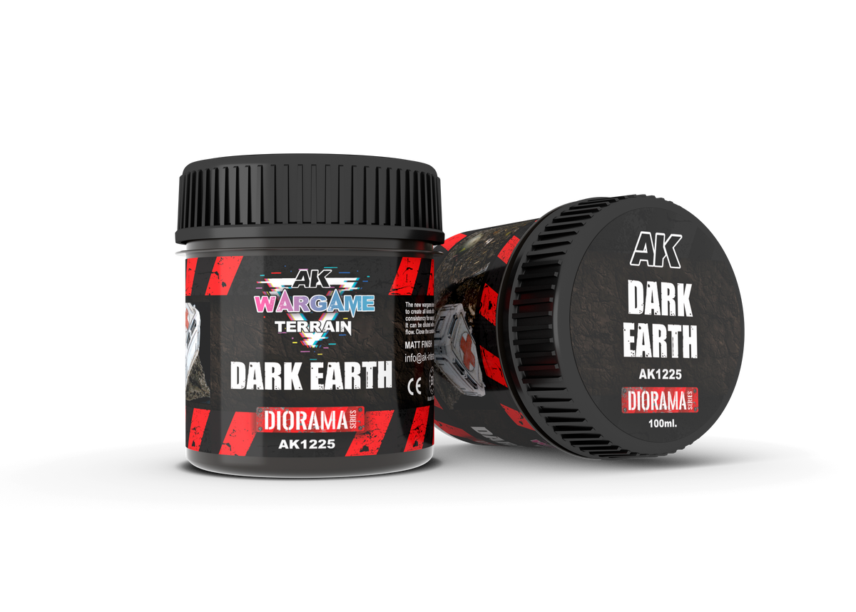 AK Interactive Wargame Battle Ground Terrains Dark Earth - 100ml (Acrylic)