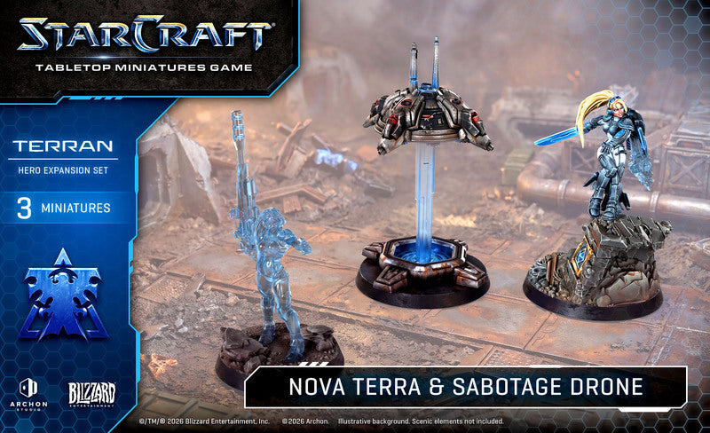 Archon Studio StarCraft: Nova Terra & Sabotage Drone (Terran Hero Expansion Set)