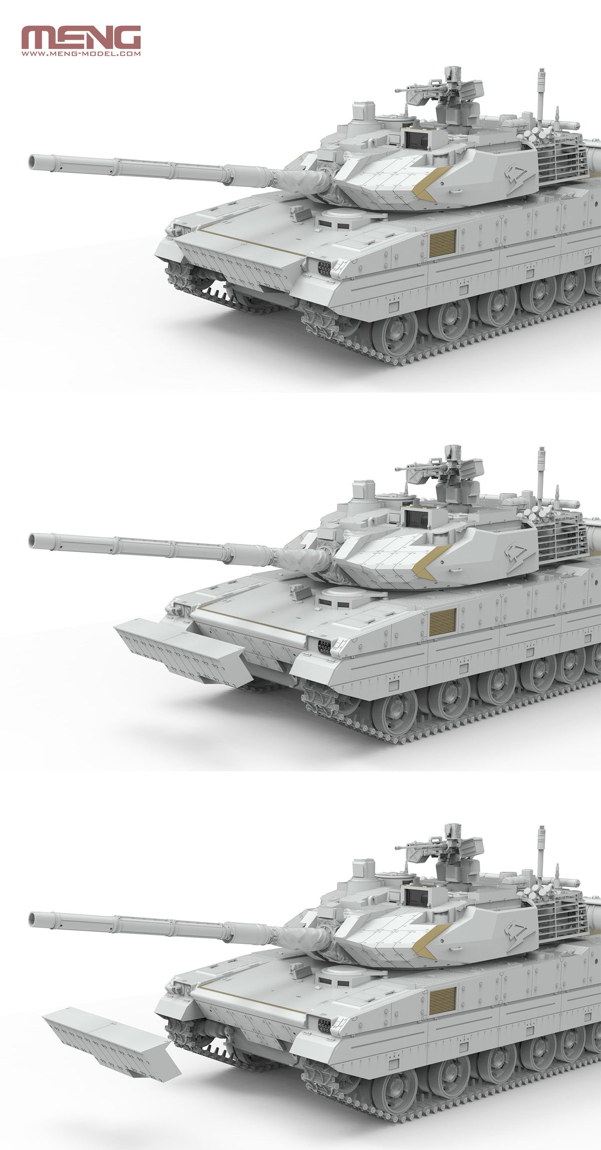 Meng 1/35 PLA ZTQ15 Light Tank w/Add-On Armor