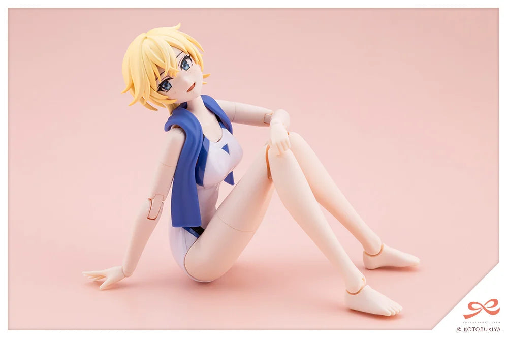 Sousai Shoujo Teien Rui Saotome (Touou High School Competitive Swimsuit) (Dreaming Style White Dolphin) 1/10 Scale Model Kit