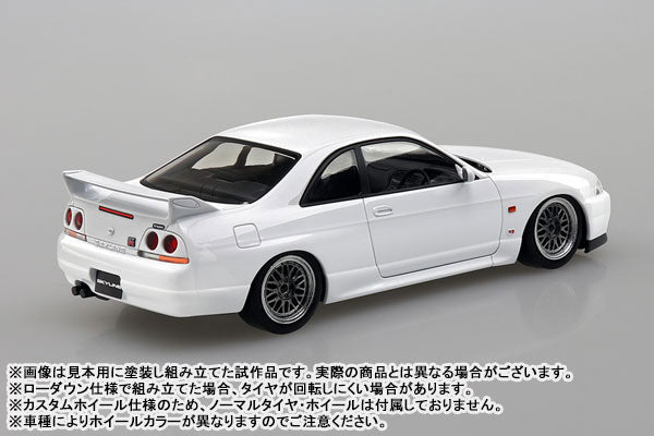 Aoshima 1/32 SNAP KIT #15-SP3 Nissan R33 Skyline GT-R Custom Wheel (White)