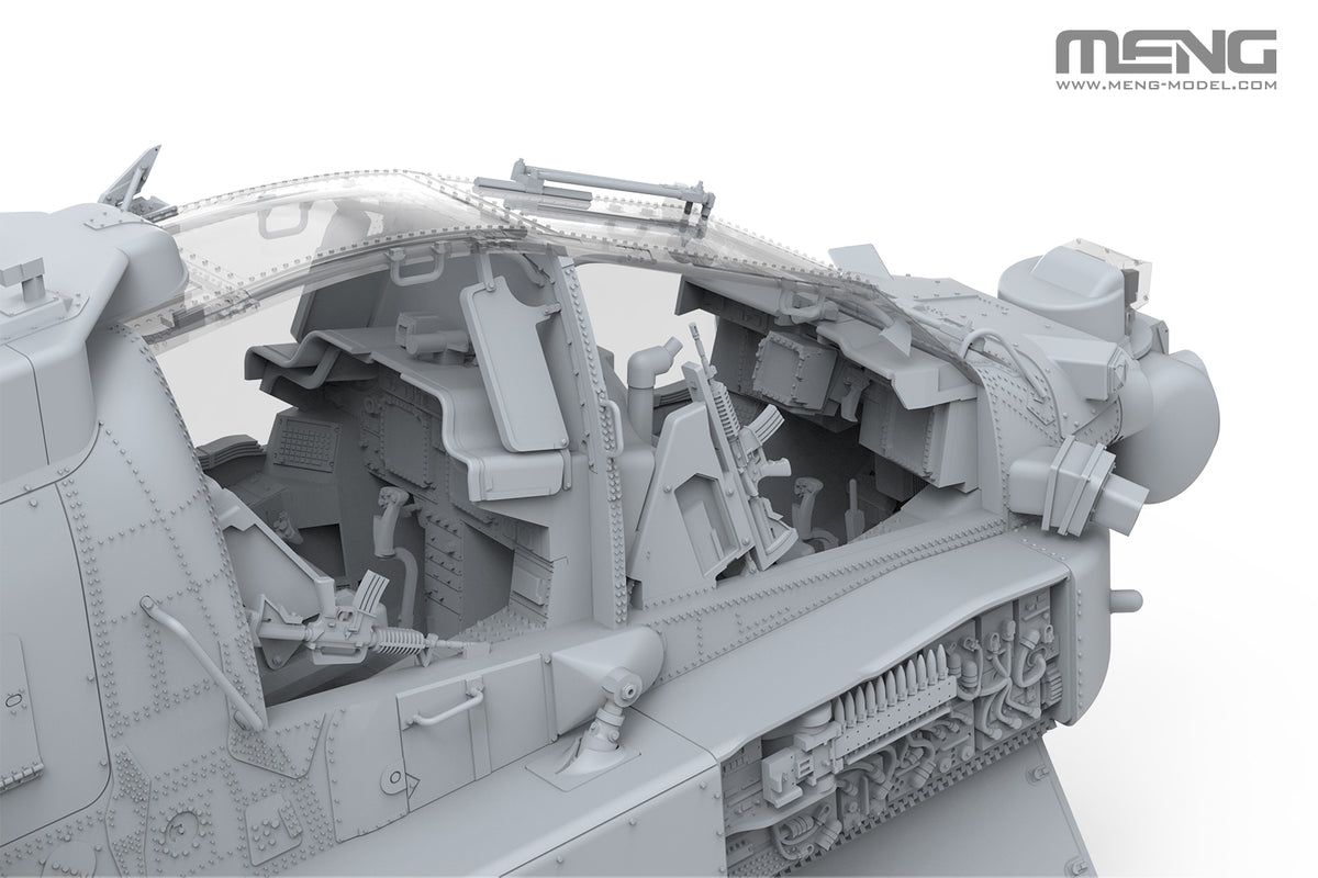 Meng 1/35 AH-64D Saraf Heavy Attack Helicopter (Israeli Air Force) Special Edition (incl. Two Resin figures)
