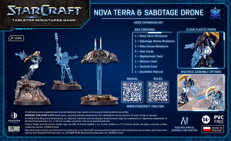 Archon Studio StarCraft: Nova Terra & Sabotage Drone (Terran Hero Expansion Set)